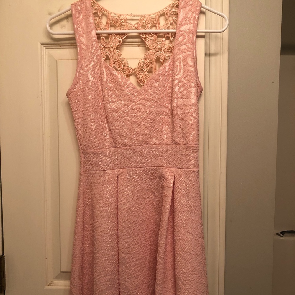 Pink going out dress